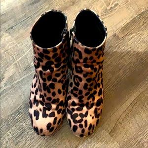 Leopard booties